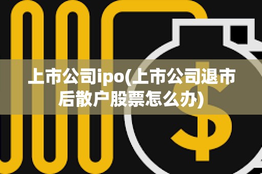 上市公司ipo(上市公司退市后散戶(hù)股票怎么辦) 上市公司ipo(上市公司退市后散戶(hù)股票怎么辦)