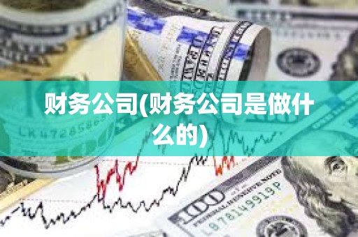 財務公司(財務公司是做什么的)