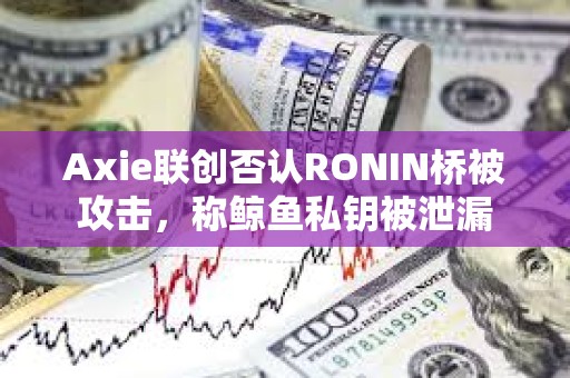 Axie聯創否認RONIN橋被攻擊，稱鯨魚私鑰被泄漏