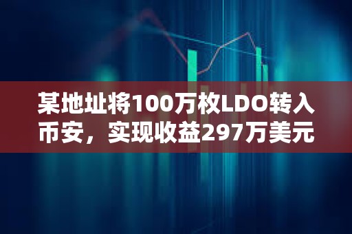 某地址將100萬枚LDO轉入幣安，實現收益297萬美元