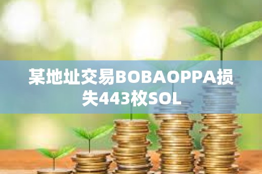 某地址交易BOBAOPPA損失443枚SOL