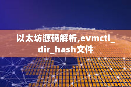 以太坊源碼解析,evmctl_dir_hash文件