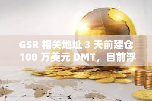GSR 相關(guān)地址 3 天前建倉 100 萬美元 DMT，目前浮盈 24%