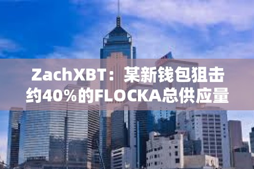 ZachXBT：某新錢包狙擊約40%的FLOCKA總供應(yīng)量