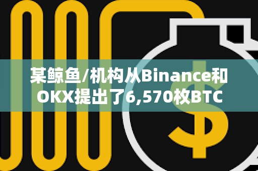 某鯨魚/機構從Binance和OKX提出了6,570枚BTC