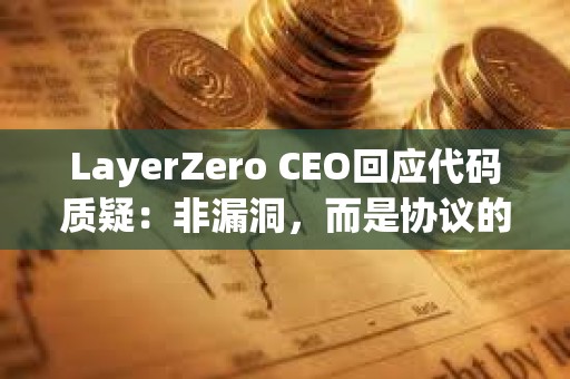 LayerZero CEO回應代碼質疑：非漏洞，而是協議的設計原則