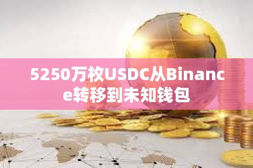 5250萬枚USDC從Binance轉移到未知錢包