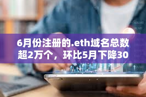 6月份注冊的.eth域名總數超2萬個，環比5月下降30%