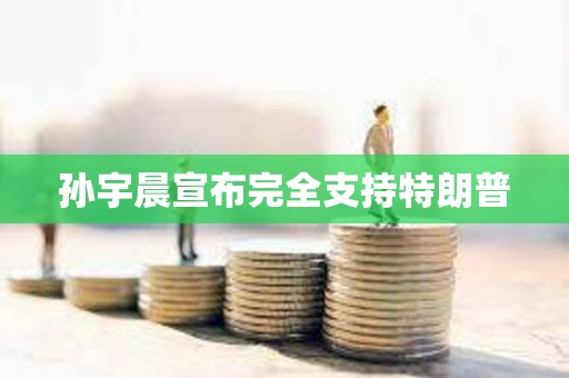 孫宇晨宣布完全支持特朗普
