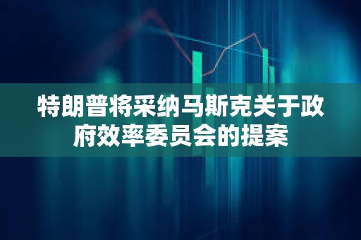 特朗普將采納馬斯克關(guān)于政府效率委員會(huì)的提案