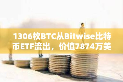 1306枚BTC從Bitwise比特幣ETF流出，價值7874萬美元