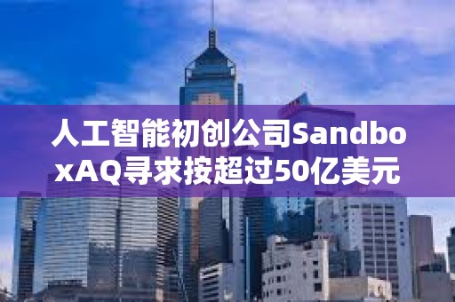 人工智能初創公司SandboxAQ尋求按超過50億美元估值進行融資
