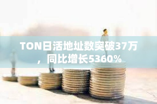 TON日活地址數突破37萬，同比增長5360%