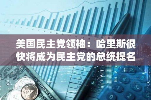 美國民主黨領袖：哈里斯很快將成為民主黨的總統提名人