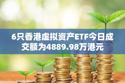6只香港虛擬資產ETF今日成交額為4889.98萬港元