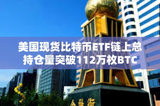 美國(guó)現(xiàn)貨比特幣ETF鏈上總持倉(cāng)量突破112萬(wàn)枚BTC