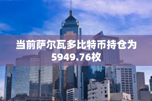 當(dāng)前薩爾瓦多比特幣持倉(cāng)為5949.76枚