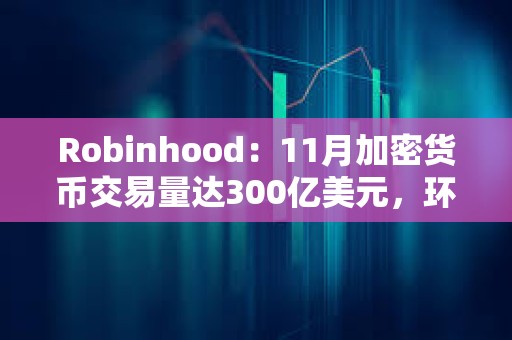 Robinhood：11月加密貨幣交易量達300億美元，環比增長400%