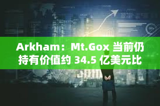 Arkham：Mt.Gox 當前仍持有價值約 34.5 億美元比特幣