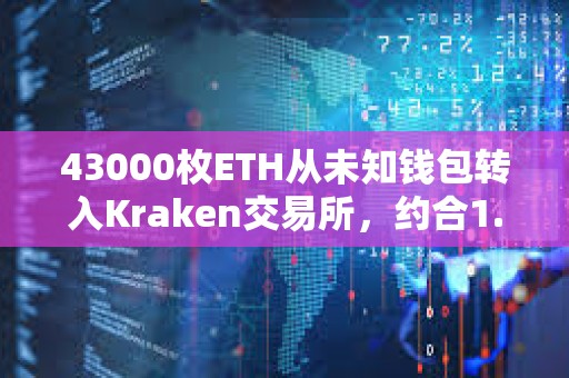 43000枚ETH從未知錢包轉入Kraken交易所，約合1.13億美元