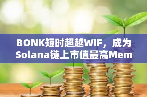 BONK短時超越WIF，成為Solana鏈上市值最高Meme代幣