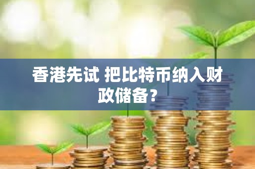 香港先試 把比特幣納入財政儲備？