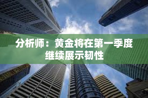 分析師：黃金將在第一季度繼續展示韌性