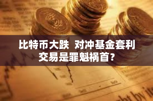 比特幣大跌  對沖基金套利交易是罪魁禍首？