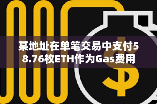 某地址在單筆交易中支付58.76枚ETH作為Gas費用