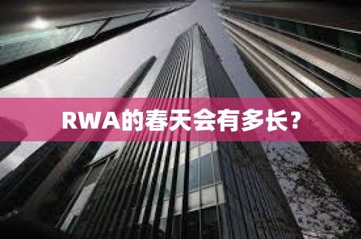 RWA的春天會有多長？