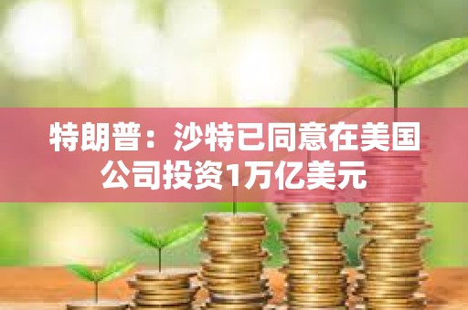 特朗普：沙特已同意在美國公司投資1萬億美元