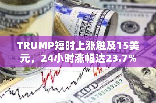 TRUMP短時上漲觸及15美元，24小時漲幅達23.7%