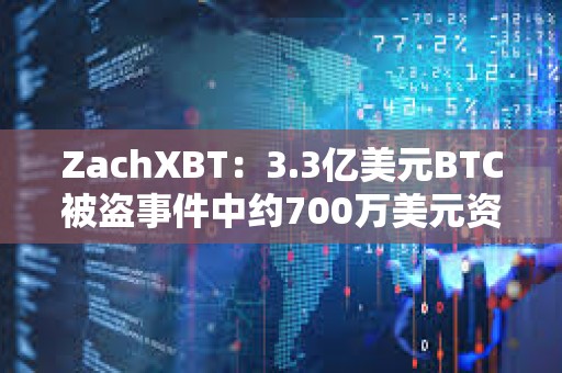 ZachXBT：3.3億美元BTC被盜事件中約700萬美元資產已被凍結