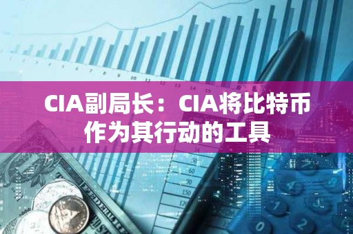 CIA副局長：CIA將比特幣作為其行動的工具