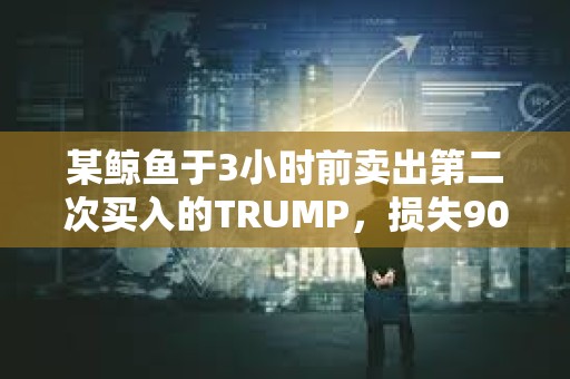 某鯨魚于3小時前賣出第二次買入的TRUMP,損失90萬美元本金 某鯨魚于3小時前賣出第二次買入的TRUMP,損失90萬美元本金