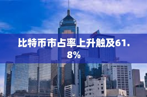 比特幣市占率上升觸及61.8%