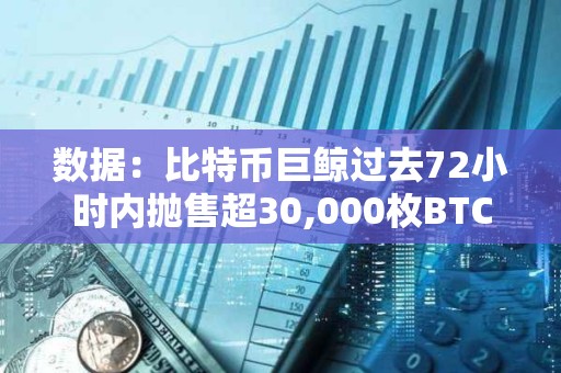 數據：比特幣巨鯨過去72小時內拋售超30,000枚BTC