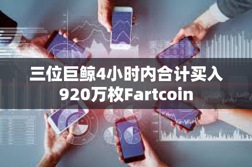 三位巨鯨4小時內合計買入920萬枚Fartcoin