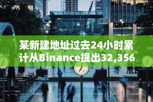 某新建地址過去24小時累計從Binance提出32,356枚ETH