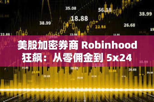 美股加密券商 Robinhood 狂飆：從零傭金到 5x24 小時代幣化美股交易