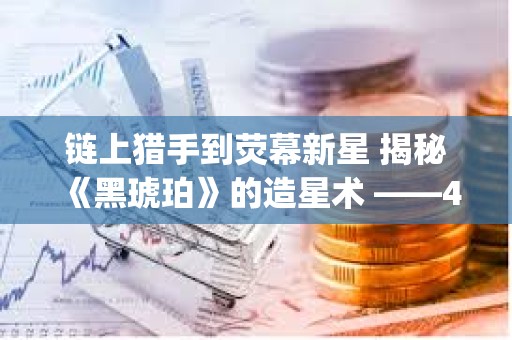 鏈上獵手到熒幕新星 揭秘《黑琥珀》的造星術 ——4月11日space嘉賓對話整理