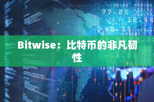Bitwise：比特幣的非凡韌性