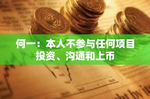何一：本人不參與任何項目投資、溝通和上幣