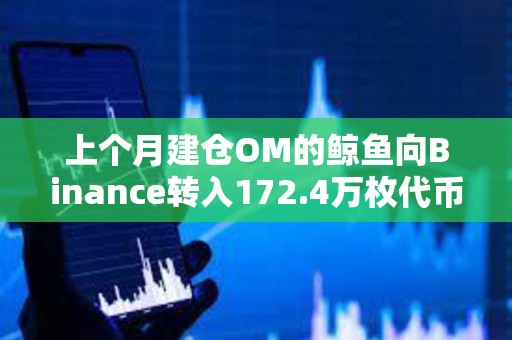 上個月建倉OM的鯨魚向Binance轉(zhuǎn)入172.4萬枚代幣，或?qū)p失1011萬美元