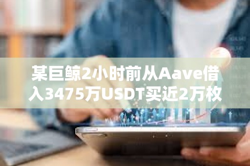 某巨鯨2小時前從Aave借入3475萬USDT買近2萬枚ETH