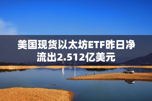 美國現貨以太坊ETF昨日凈流出2.512億美元