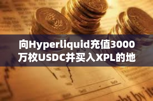 向Hyperliquid充值3000萬枚USDC并買入XPL的地址疑似歸屬于做市商團隊Auros Global