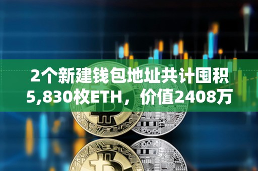 2個新建錢包地址共計囤積5,830枚ETH，價值2408萬美元