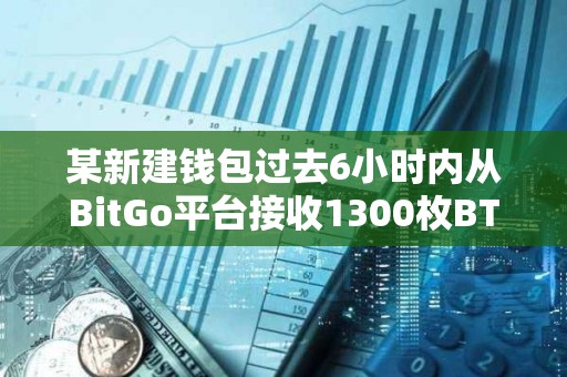某新建錢包過去6小時內從BitGo平臺接收1300枚BTC