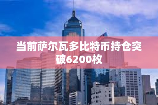 當前薩爾瓦多比特幣持倉突破6200枚
